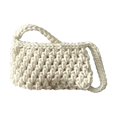 thumbnail image 2 of Women Commute Bag Cotton Rope Woven Design Handbag Handmade Summer Crochet Purse, 2 of 6