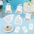 thumbnail image 2 of Diartpaint 50 Sets Baby Shower Organza Bags for Boy Girl, Sprinkled with Love Drawstring Bags with Tags String, Thank You Cards and Guests Favor Bags for Candy Soap Goody Baby Party Gift (Donut), 2 of 6
