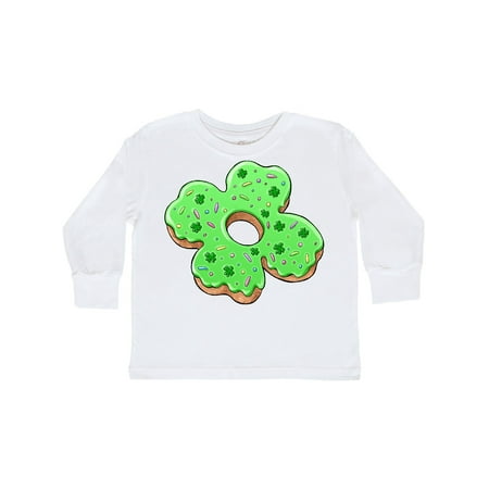 

Inktastic St. Patricks Day Four Leaf Clover Donut with Sprinkles Gift Toddler Boy or Toddler Girl Long Sleeve T-Shirt