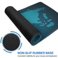 thumbnail image 6 of Stylish & Functional World Map Gaming Mouse Pad: Anti-Slip Base, Stitched Edges, Waterproof - Ideal for Gaming, Office & Home (Black, 31.5x11.8), 6 of 7