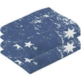 thumbnail image 2 of SKYSONIC Hand Towels Vintage Australia Flag Patterned 2 PCS, Cotton Bath Towel for Drying Face Hands Body ,Absorbent Lightweight Towels for Bathroom Ktichen Travel Gym, 16"x28", 2 of 7