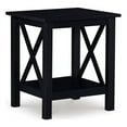 thumbnail image 1 of Linon Dalton Table d'Appoint en Pin Massif, Noir, 1 of 13