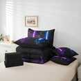 thumbnail image 6 of Castle Fairy Blue Purple Lightsaber Bedding Comforter Set 7pcs for Boys Girls,Universe Galaxy Queen Bedding Sets Super Cozy,Video Game Gamepads Queen Sheet Sets,Super Cozy Room Decor,Reversible, 6 of 8