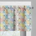 thumbnail image 5 of Ambesonne Teen Room Valance & Curtain, Alpacas, 55"x30", Multicolor, 5 of 6