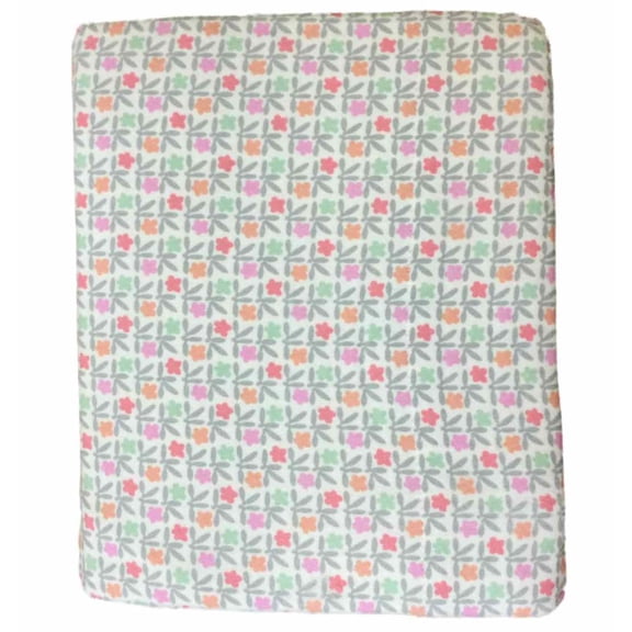 Cuddle Duds Flannel Sheet Set Colorful Delicate Floral Twin Bed Sheets Bedding