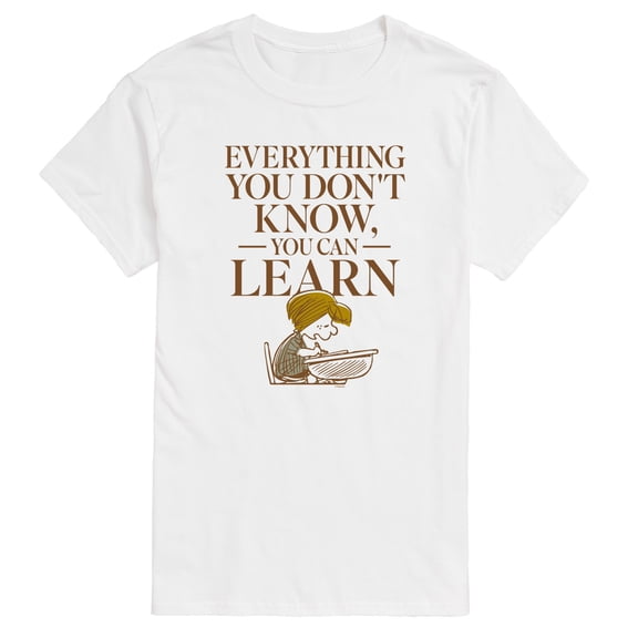 Peanuts - You Can Learn - Men's Short Sleeve Graphic T-Shirt