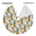 thumbnail image 2 of Lsque Fruit Pineapples Print Christmas Tree Skirt, Tree Skirt with Ties or Velcro, Perfect for Holiday Decorations, Halloween, and New Year-36", 2 of 7