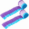 thumbnail image 1 of Serpentinas de papel crepé (2 rollos, 7 cm, azul y morado) para fiestas de cumpleaños, decoración de bodas, manualidades, 1 of 9