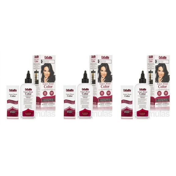 CoSaMo - Love Your Color Non-Permanent Hair Color 765 Medium Brown - 3 Oz (Pack of 3)