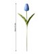 thumbnail image 2 of Mini flor artificial oficina en casa decoración floral fiesta de boda decorativa PU flor falsa, azul claro 5 piezas seitruly ZHF0582-11B, 2 of 6