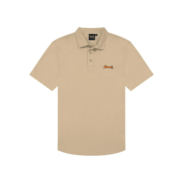 Polo clásico de algodón para hombre de Le Tigre - Beige - Talla extragrande (XL)