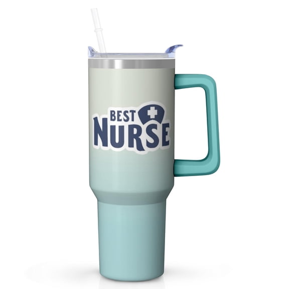 Holiday Themed Nurse Tumbler 40oz, Festive Stainless Steel Design, Perfect as a Christmas Gift for Nurses, Show Your Gratitude During the Season