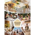 thumbnail image 6 of Sunflower Tablecloth Rectangle Table Cloth 60x102,Waterproof Outdoor Table Cloth Covers Decorative Table Protector,Yellow Spring Summer Floral Farmhouse Washable Table Cover for Kitchen Dinning Party, 6 of 8