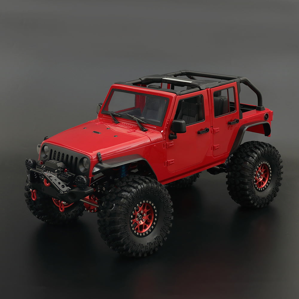 Unassembled Kit 313mm Wheelbase Convertible Open Car Body Shell for 1/10 RC  Crawler Axial SCX10 90046 Jeep Wrangler 