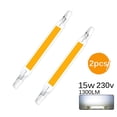 thumbnail image 1 of Bombillas Led 15W 118Mm Bombilla Led Cob 110V 230 V Reemplazar Lámpara Halógena Blanco Cálido Blanco Frío 2 Uds R7S Advancent HA024527-01, 1 of 5