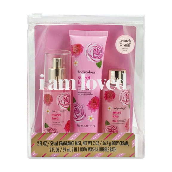 Bodycology Sweet Love Body Care Gift Set, 3 Piece
