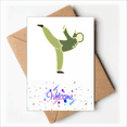 thumbnail image 1 of Kungfu China Pattern Art Deco Fashion Welcome Back Greeting Cards Envelopes Blank, 1 of 3