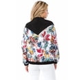 thumbnail image 2 of Ragstock Black Floral Print Windbreaker, 2 of 4