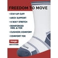 thumbnail image 3 of Wrangler Boys' Essentials Cool Comfort Crew Socks, Assorted Cushioned Socks for Kids, Small, 6-Pack, 3 of 14