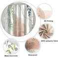 thumbnail image 6 of Abstract Boho Shower Curtain 36x72 Inch Watercolor Green Sage Leaves Pink Geometric Pattern Shower Curtain Bath Accessories Minimalism Home Decor Fabric Set with Hooks, 6 of 6