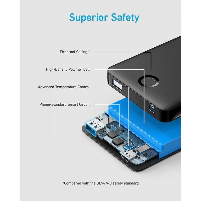アンカー Power Bank 10000mAh Anker Power Bank, 10,000mAh Portable Battery Charger, USB-C