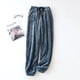 thumbnail image 3 of Pantalones de pijama para mujer, pantalones de forro polar coral para otoño e invierno, pantalones cálidos de franela gruesa para hombre, pantalones de forro polar de visón para el hogar, ropa de, 3 of 6