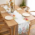 thumbnail image 3 of Gnomes Easter Table Runner - 72 Inch Long, Kitchen Dining Table Runner Dresser Scarves, Eucalyptus Spring Floral Weeping Eggs Farmhouse Farmhouse Decor for Coffee Tables Wedding Party Banquet, 3 of 8
