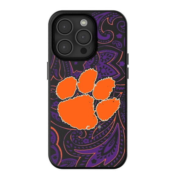 Keyscaper Clemson Tigers Paisley iPhone Magnetic Bump Case