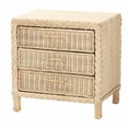 thumbnail image 2 of bali & pari Lanica Japandi Nightstand, Pale brown, 2 of 11