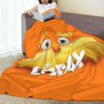 thumbnail image 5 of Manta Lorax de franela suave y cálida para dormitorio, sala de estar, dormitorio, todas las estaciones., 5 of 5