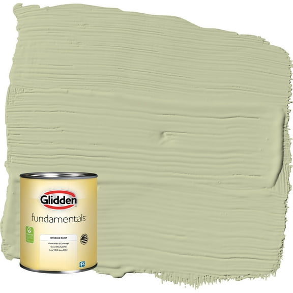 Glidden Fundamentals Sage Splendor / Green Eggshell Interior Paint, 1 Quart