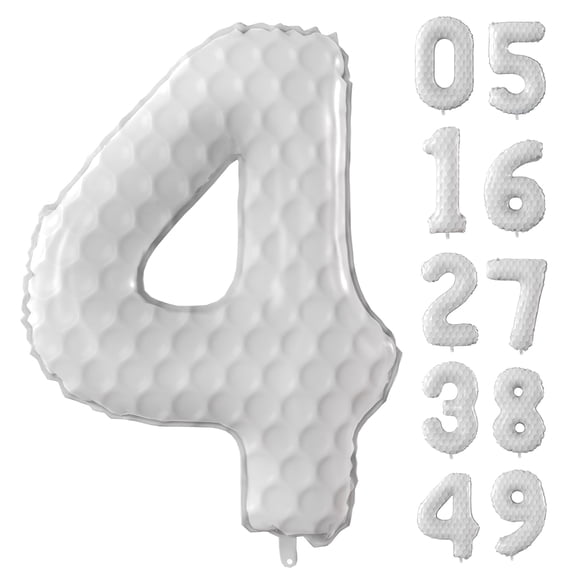 Globos con números de golf JUANBUDONG de 40 cm para fiesta de cumpleaños infantil
