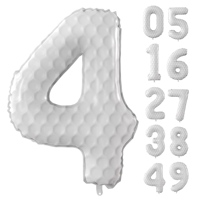 Globos con números de golf JUANBUDONG de 40 cm para fiesta de cumpleaños infantil