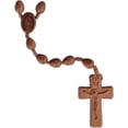 thumbnail image 2 of 5 Decade Light Jujube Wood Teardrop 10mm Rosary, 2 of 5