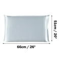 thumbnail image 6 of 3 Pack 19 Momme Smooth Mulberry Silk Pillow Case Cover, Standard, Silver Gray, 6 of 8