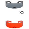 thumbnail image 1 of 2 Piezas de Gafas Terrestres, Gafas Terrestres Robóticas, Artículos para Fiestas, Gafas Gafas de Sol Futuristas Unisex, 1 of 5
