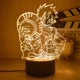 thumbnail image 2 of Monkey · D · Luffy figura 3D LED luz nocturna Roronoa Zoro lámpara de mesa Figura de Anime modelo de colección juguetes regalos de cumpleaños, 2 of 2
