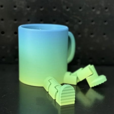 

Flash Sale!Clearance!3D Printed Toy RUNNING CUPS Cute Cup With Long Legs Unusual Cup Capacity101-200ml Summer Clearance Home Decor