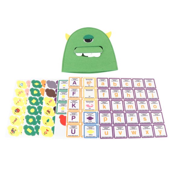 ABC Learning Toys, Parent Child Interactive Shape Sorting Felt Alphabet Learning Toy for Toddlers