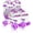 Purple, variant on Nattork Roller Skates Rainbow for Gilrs Boys Kids 4 Sizes Adjustable Blue Size XS