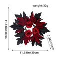 thumbnail image 2 of Clearance Under $5!Yyuenw Artificial Maple Leaf Wreath Halloween Candle Ring Holder Fall Candle Ring 11.8 Inch Autumn Candle Ring Halloween Party Decoration, 2 of 5