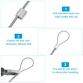 thumbnail image 5 of Uxcell 3/25" OD 16.4 Ft 304 Stainless Steel Cable Wire Rope with Aluminum Sleeves 7 x 7 Strand Rope Silver, 5 of 6