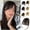 # Dark Brown, variant on Bangs Hair Clip in Bangs 100% Real Human Hair Extensions Wispy Bangs Clip on Air Bangs for Women Hairpieces Curved Bangs (Wispy Bangs, Color # Blonde)
