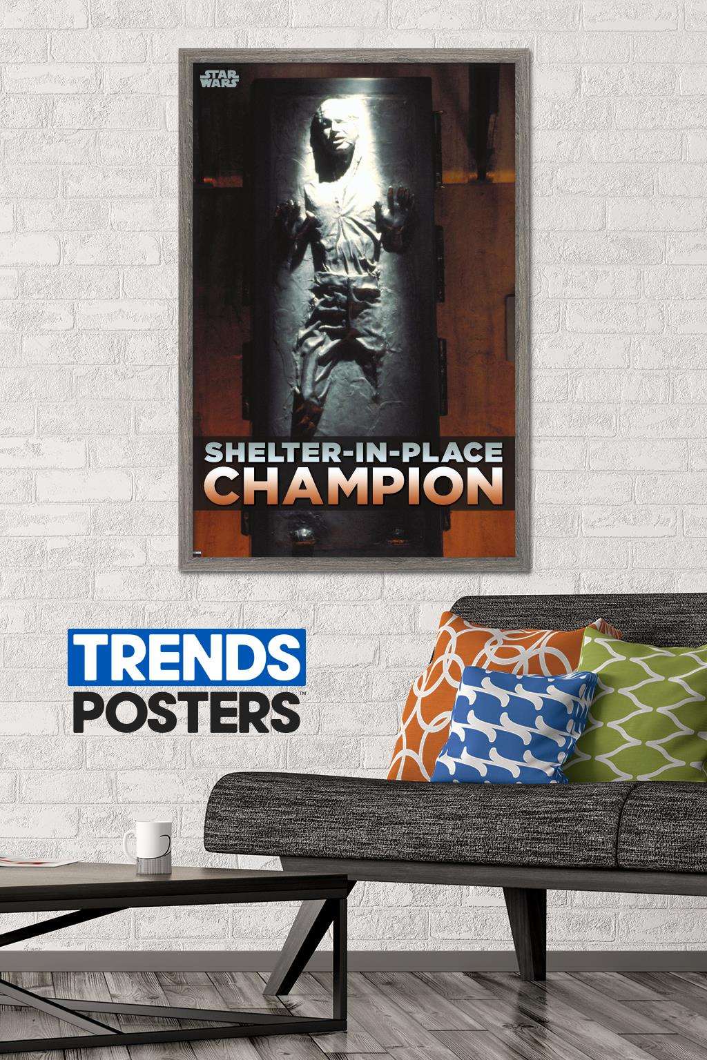 Star Wars: Saga - Han Solo - Shelter In Place Wall Poster, 22.375" x 34", Framed