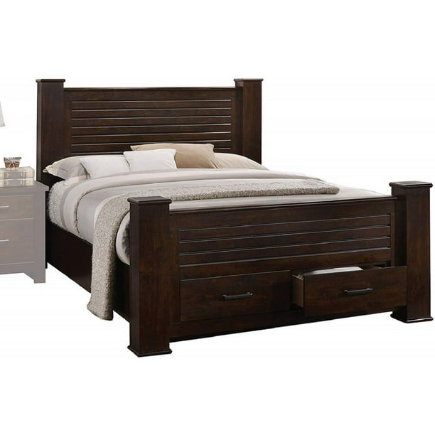 Mahogany Queen Bed with Storage