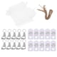 thumbnail image 1 of 10 juegos de llaveros con forma de huella de bebé, abrebotellas, etiquetas de agradecimiento, bolsas de almacenamiento portátiles con cuerdas, 1 of 8