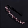 thumbnail image 1 of Diadema de diamantes de imitación antideslizante con dientes Diadema sencilla y moderna con tarjeta para el cabello, diseño de estilo simple pero elegante, 1 of 6