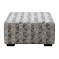 thumbnail image 1 of Wallace &amp; Bay Bright Graphic Print Coffee Table Ottoman, 1 of 3