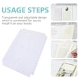 thumbnail image 2 of 30Pcs Transparent Book Film Waterproof Book Cover Plastic Book Protection Cover Book Film, 2 of 9