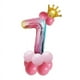 thumbnail image 1 of Globo de niña del séptimo cumpleaños, globo rosa número 7, globo rosa número, 1 of 5